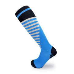 High Quality Custom Performance Sports Grip Soccer & Football Socks Men Non-Slip Athletic Socks Logo Free Size Summer Collection,Blue Arc Sports