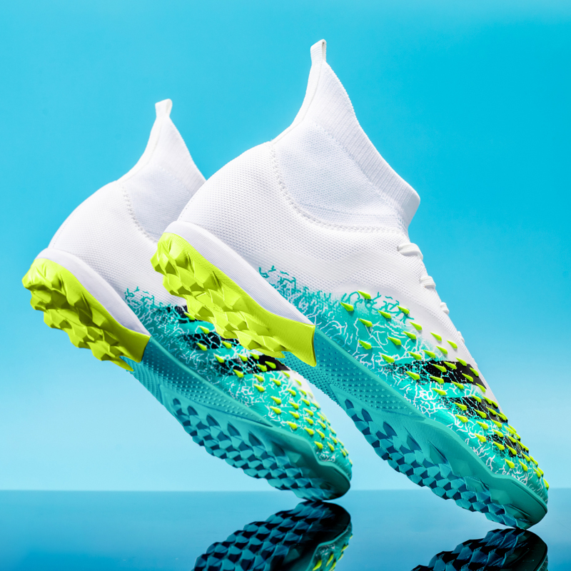 2024 Wholesale Men's Soccer Boots High Quality Famous Crazy Football Shoes X 35-45 Speed FG for Futsal Rubber Insole,Blue Arc Sports