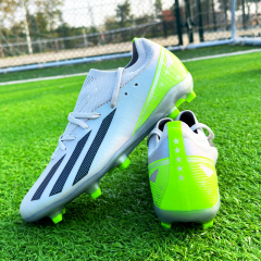 2024 Men's AG/TF Turf Indoor Soccer Shoes Original Superfly Futsal Football Boots Sneakers Sport Style PU Chaussure De Foot,Blue Arc Sports