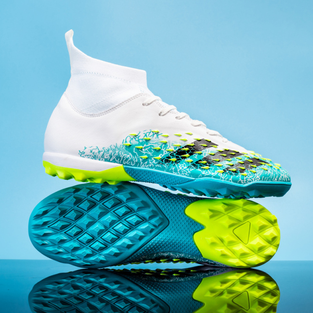 2024 Wholesale Men's Soccer Boots High Quality Famous Crazy Football Shoes X 35-45 Speed FG for Futsal Rubber Insole,Blue Arc Sports