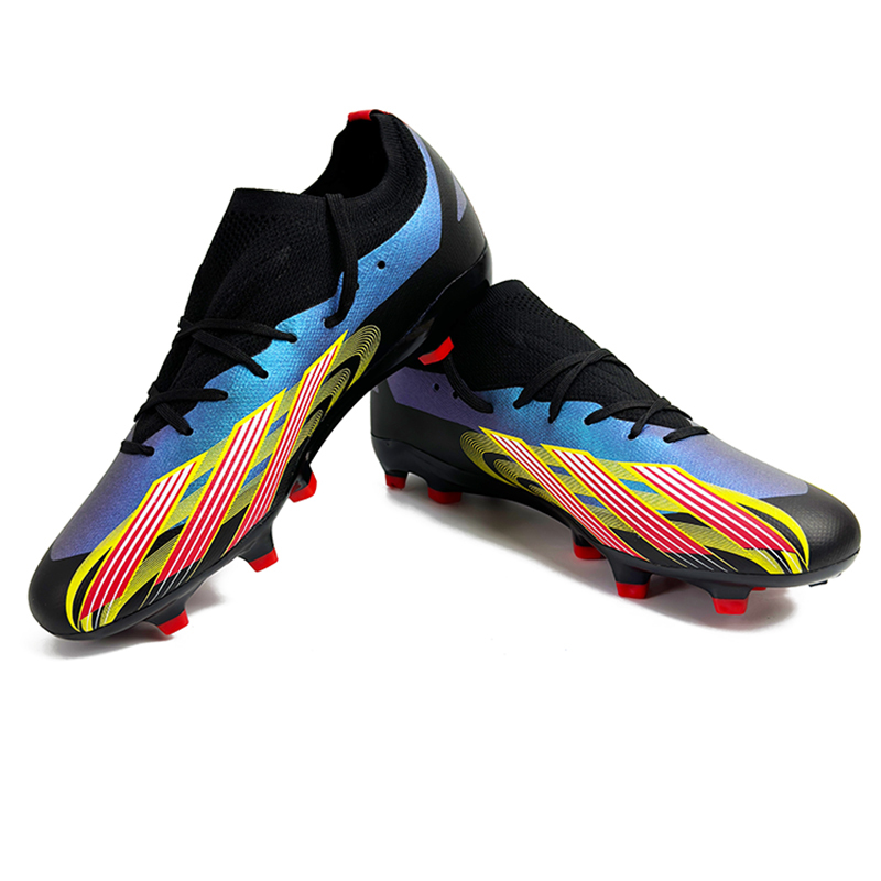 2024 FG Factory Wholesale Men's Outdoor Soccer Shoes Cheaper Turf Football Boots with Sport Style Soccer Cleats,Blue Arc Sports