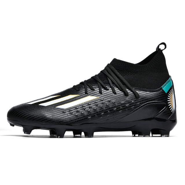2024 Men's AG/TF Turf Indoor Soccer Shoes Original Superfly Futsal Football Boots Sneakers Sport Style PU Chaussure De Foot,Blue Arc Sports