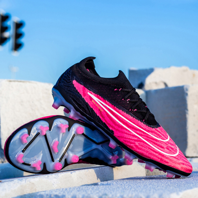 Hot Selling Men's Knitted Waterproof Futsal Boots Best Trending Sport Soccer Shoes with Custom Fashion Design and PU Insole,Blue Arc Sports