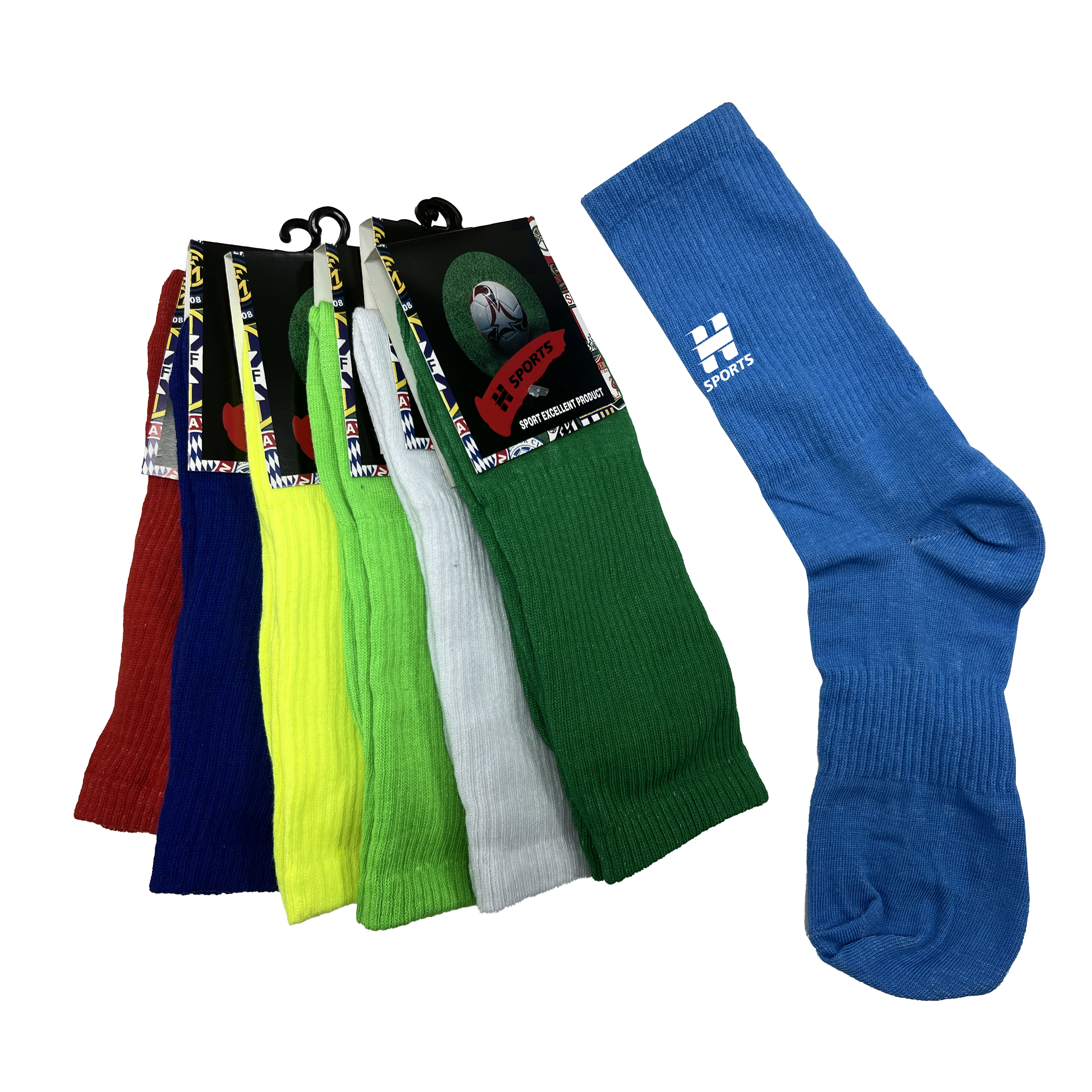 High Quality Custom Performance Sports Grip Soccer & Football Socks Men Non-Slip Athletic Socks Logo Free Size Summer Collection,Blue Arc Sports