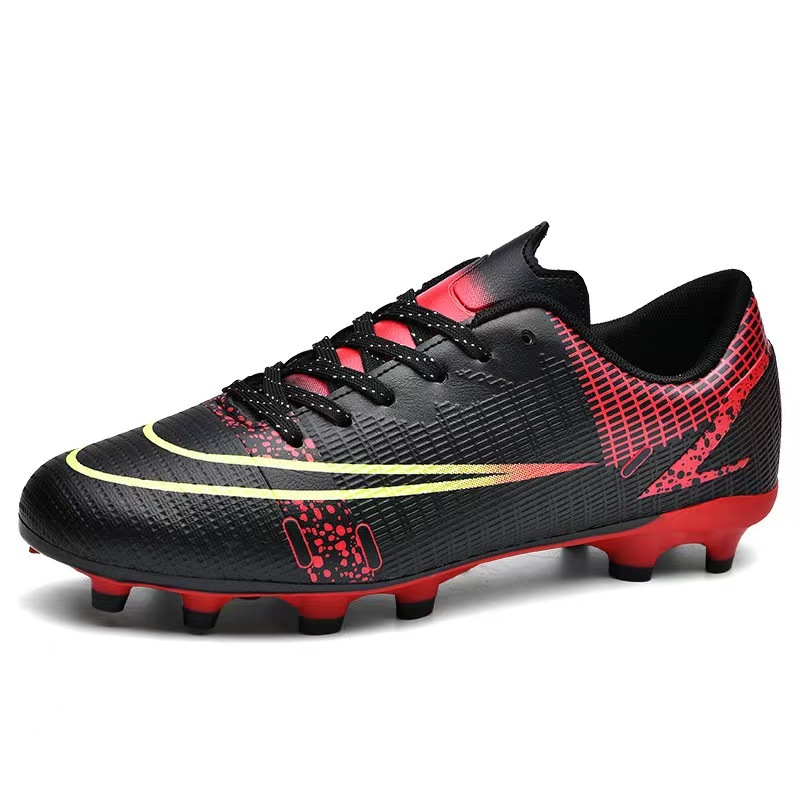 2024 Custom Sports Kids Football Boots Soccer Black White Orange Men Boys Fashionable Indoor Turf Spring US White Cotton Box,Blue Arc Sports