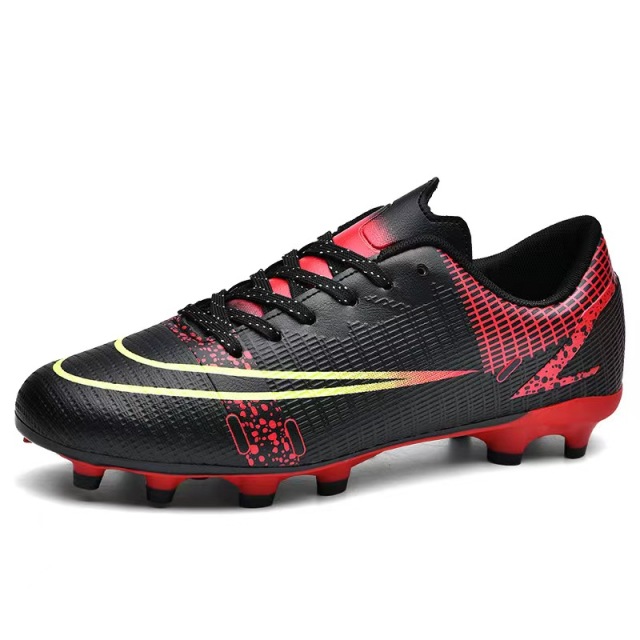 2024 Custom Sports Kids Football Boots Soccer Black White Orange Men Boys Fashionable Indoor Turf Spring US White Cotton Box,Blue Arc Sports