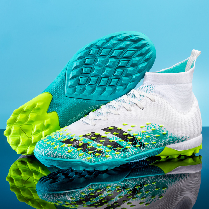 2024 Wholesale Men's Soccer Boots High Quality Famous Crazy Football Shoes X 35-45 Speed FG for Futsal Rubber Insole,Blue Arc Sports