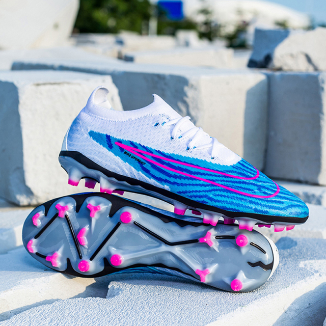 Custom Football Shoes for Men Factory-Customized Indoor FG Football Boots Soccer Cleat Futsal Boot Sport Style,Blue Arc Sports