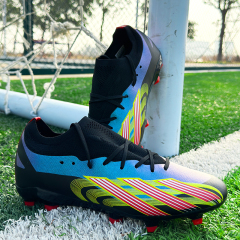 2024 FG Factory Wholesale Men's Outdoor Soccer Shoes Cheaper Turf Football Boots with Sport Style Soccer Cleats,Blue Arc Sports