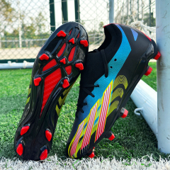 2024 FG Factory Wholesale Men's Outdoor Soccer Shoes Cheaper Turf Football Boots with Sport Style Soccer Cleats,Blue Arc Sports
