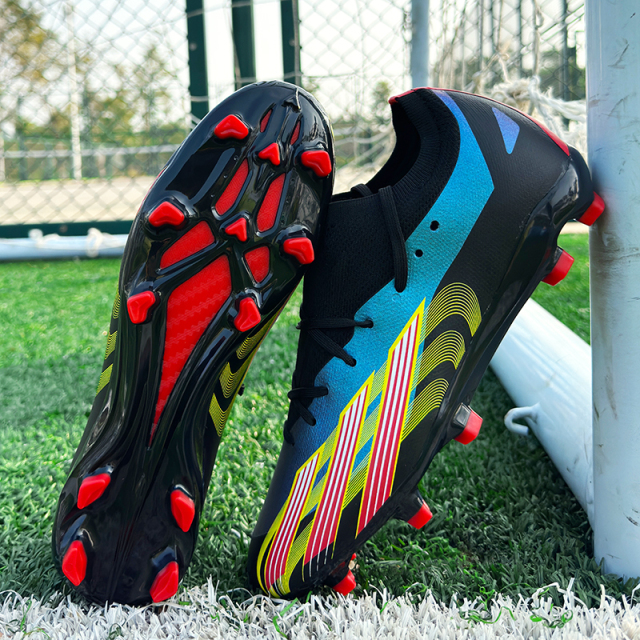 2024 FG Factory Wholesale Men's Outdoor Soccer Shoes Cheaper Turf Football Boots with Sport Style Soccer Cleats,Blue Arc Sports