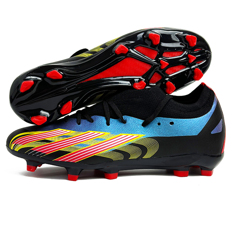 2024 FG Factory Wholesale Men's Outdoor Soccer Shoes Cheaper Turf Football Boots with Sport Style Soccer Cleats,Blue Arc Sports