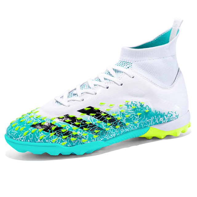 2024 Wholesale Men's Soccer Boots High Quality Famous Crazy Football Shoes X 35-45 Speed FG for Futsal Rubber Insole,Blue Arc Sports