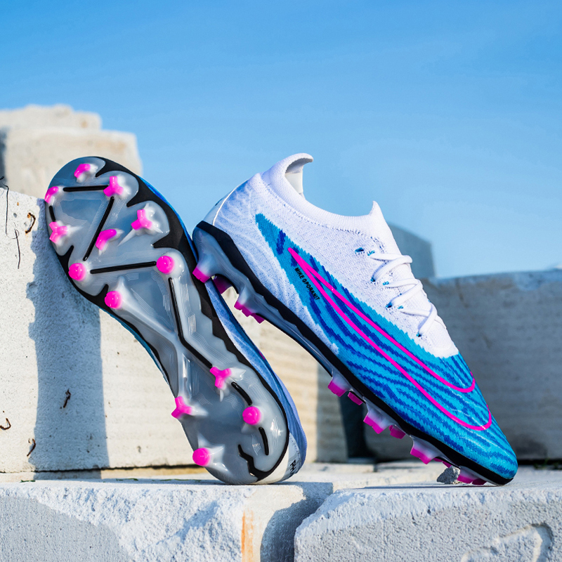 Custom Football Shoes for Men Factory-Customized Indoor FG Football Boots Soccer Cleat Futsal Boot Sport Style,Blue Arc Sports