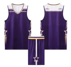 2024 Wholesale High Quality American Basketball Jersey Team Uniform with Hot-Pressed Logo Short Sets for Adults,Blue Arc Sports