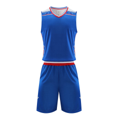 2024 Wholesale High Quality American Basketball Jersey Team Uniform with Hot-Pressed Logo Short Sets for Adults,Blue Arc Sports