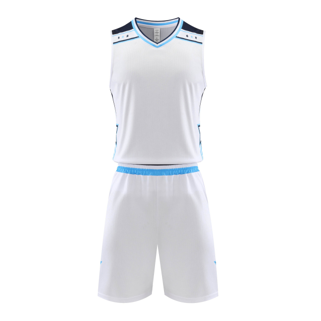 2024 Wholesale High Quality American Basketball Jersey Team Uniform with Hot-Pressed Logo Short Sets for Adults,Blue Arc Sports