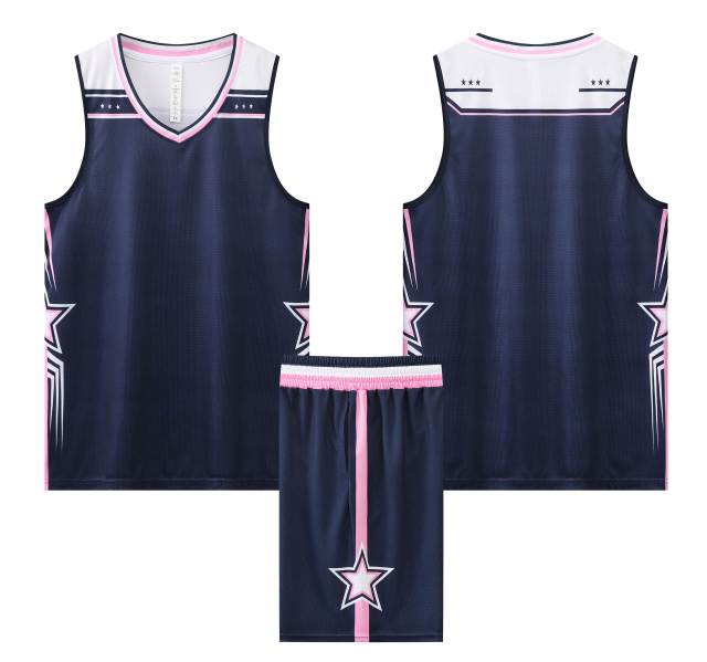 2024 Wholesale High Quality American Basketball Jersey Team Uniform with Hot-Pressed Logo Short Sets for Adults,Blue Arc Sports