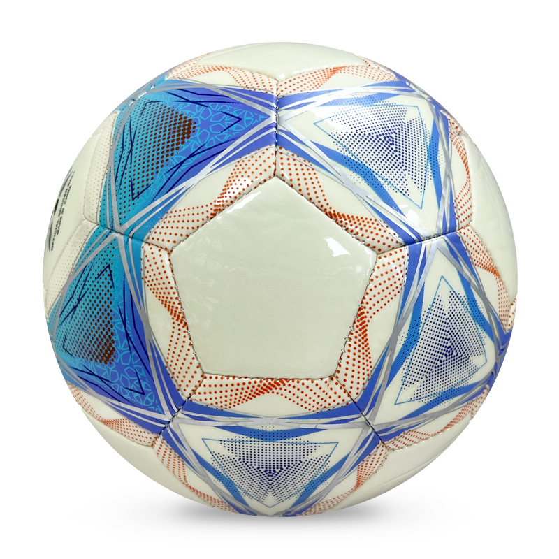 Factory Wholesale High Quality Original Standard Size 5 PU Soccer Ball/ Football for Sports Training and Official Matches,Blue Arc Sport