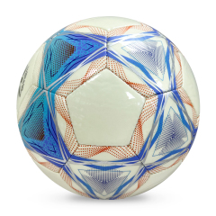 Factory Wholesale High Quality Original Standard Size 5 PU Soccer Ball/ Football for Sports Training and Official Matches,Blue Arc Sport