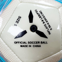 Factory Wholesale High Quality Original Standard Size 5 PU Soccer Ball/ Football for Sports Training and Official Matches,Blue Arc Sport