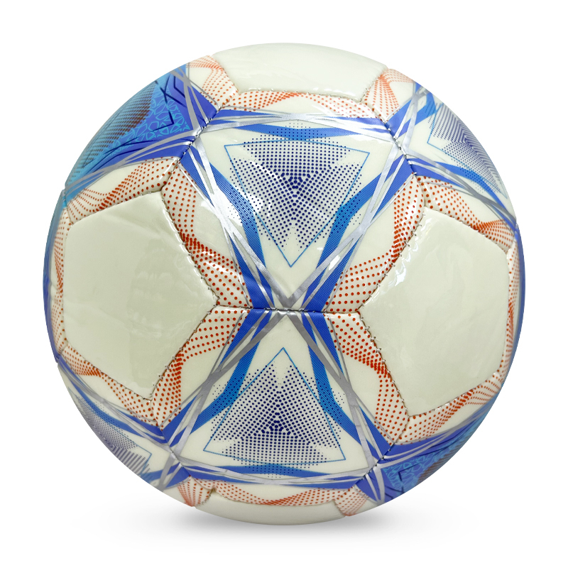 Factory Wholesale High Quality Original Standard Size 5 PU Soccer Ball/ Football for Sports Training and Official Matches,Blue Arc Sport
