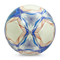 Factory Wholesale High Quality Original Standard Size 5 PU Soccer Ball/ Football for Sports Training and Official Matches,Blue Arc Sport