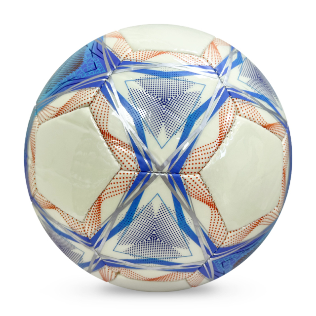 Factory Wholesale High Quality Original Standard Size 5 PU Soccer Ball/ Football for Sports Training and Official Matches,Blue Arc Sport