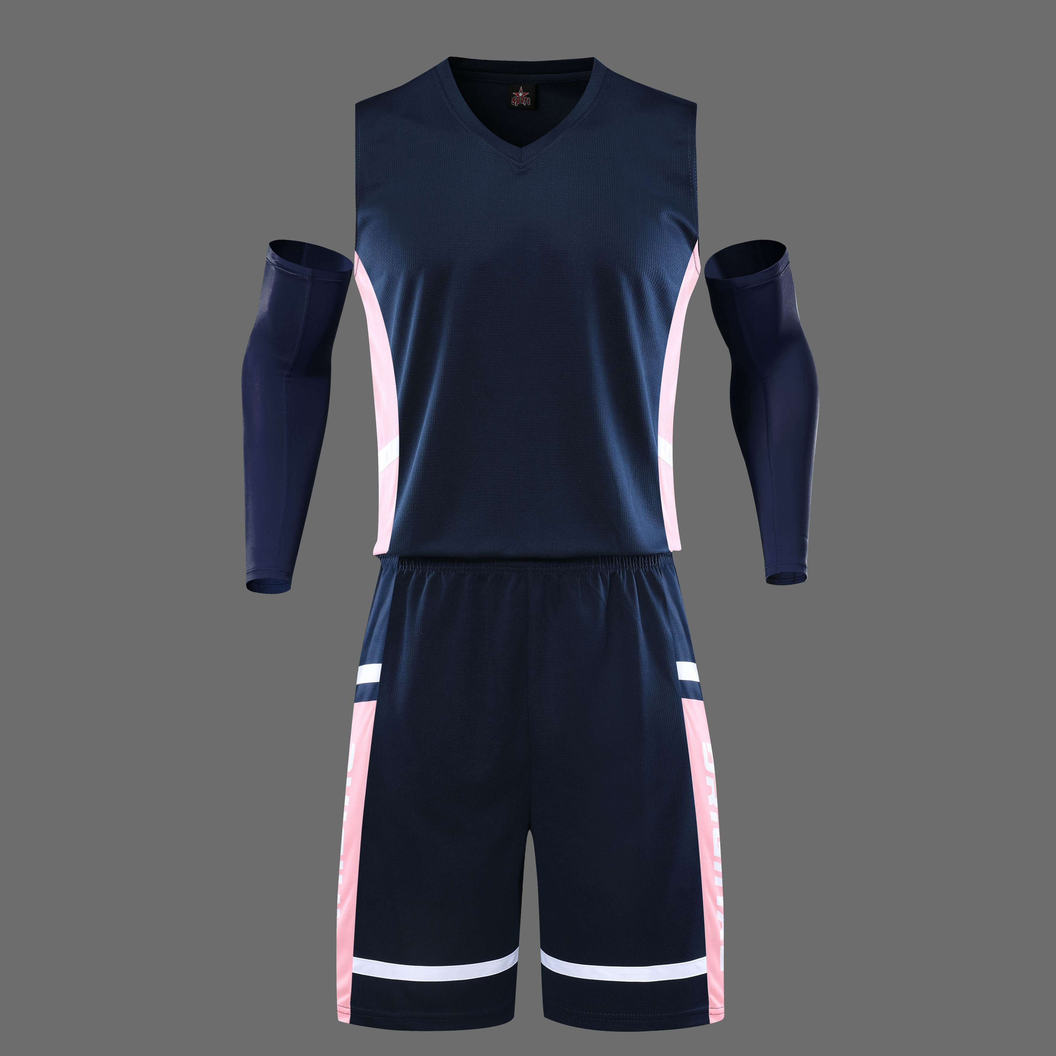Wholesale 2024 High Quality American Basketball Jersey Team Uniform Polyester Hot Pressed Quick Dry Printed,Blue Arc Sports