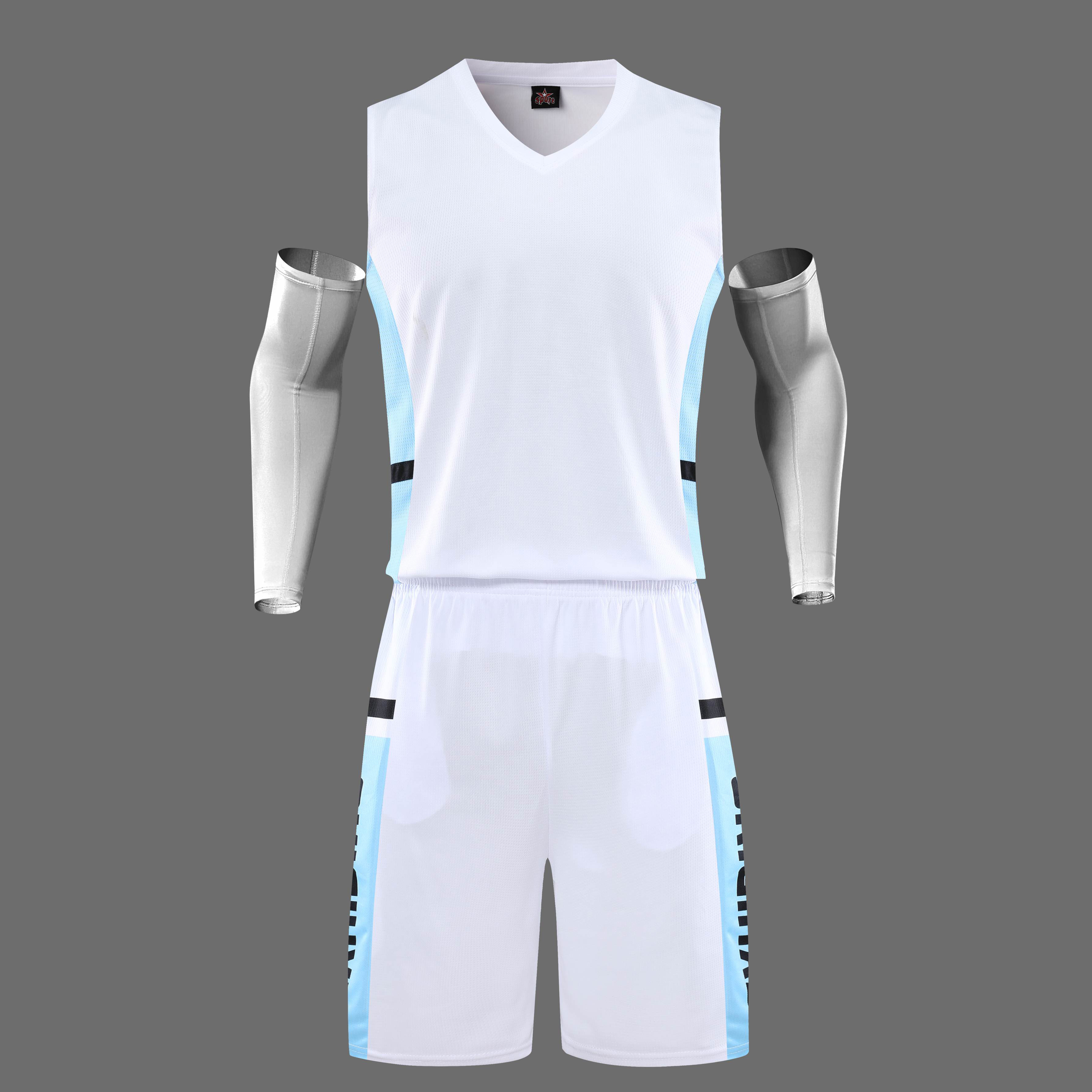 Wholesale 2024 High Quality American Basketball Jersey Team Uniform Polyester Hot Pressed Quick Dry Printed,Blue Arc Sports