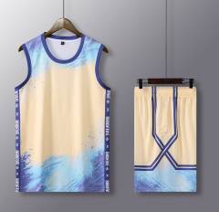 Wholesale 2024 High Quality American Basketball Jersey Team Uniform Polyester Hot Pressed Quick Dry Printed,Blue Arc Sports