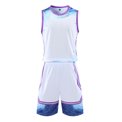 Wholesale 2024 High Quality American Basketball Jersey Team Uniform Polyester Hot Pressed Quick Dry Printed,Blue Arc Sports