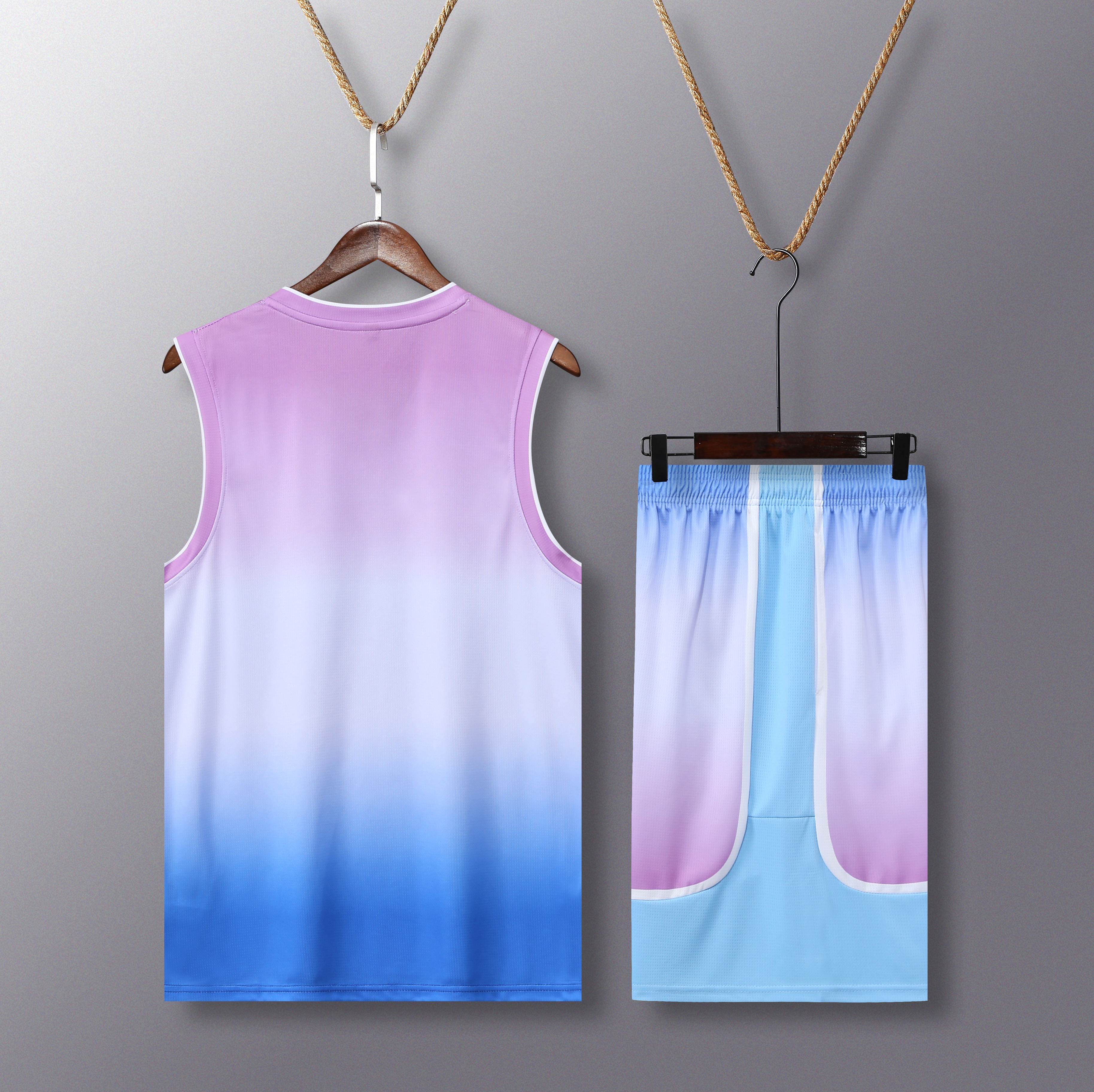 Wholesale 2024 High Quality American Basketball Jersey Team Uniform Polyester Hot Pressed Quick Dry Printed,Blue Arc Sports