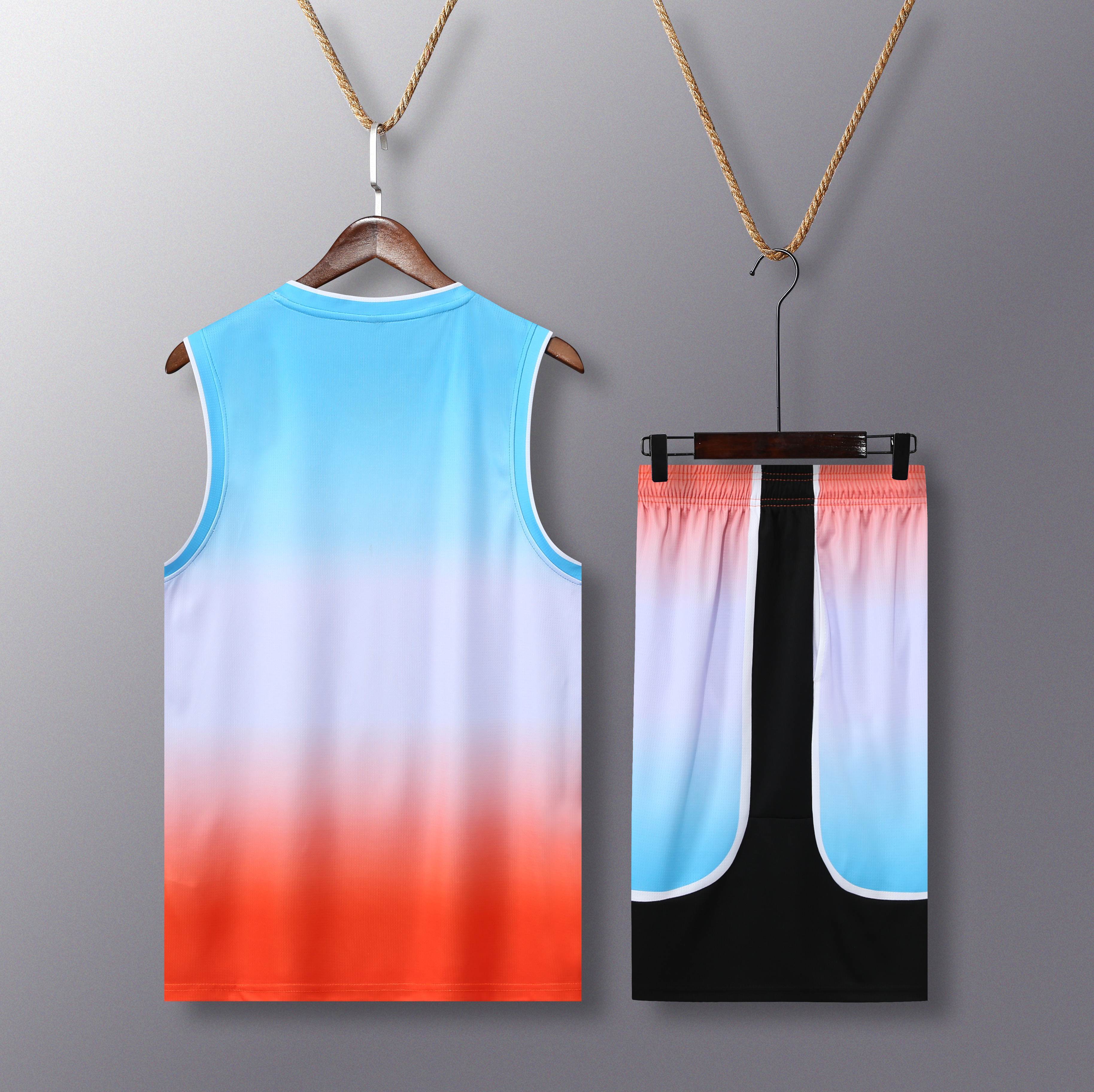Wholesale 2024 High Quality American Basketball Jersey Team Uniform Polyester Hot Pressed Quick Dry Printed,Blue Arc Sports