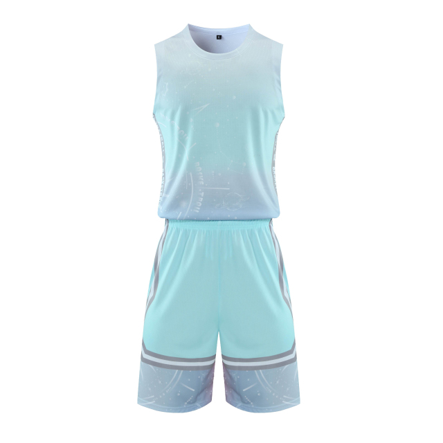 2024 Wholesale High Quality American Basketball Jersey Set Team Uniform with Logo Short Style for Adults Hot Pressed Stitched,Blue Arc Sports