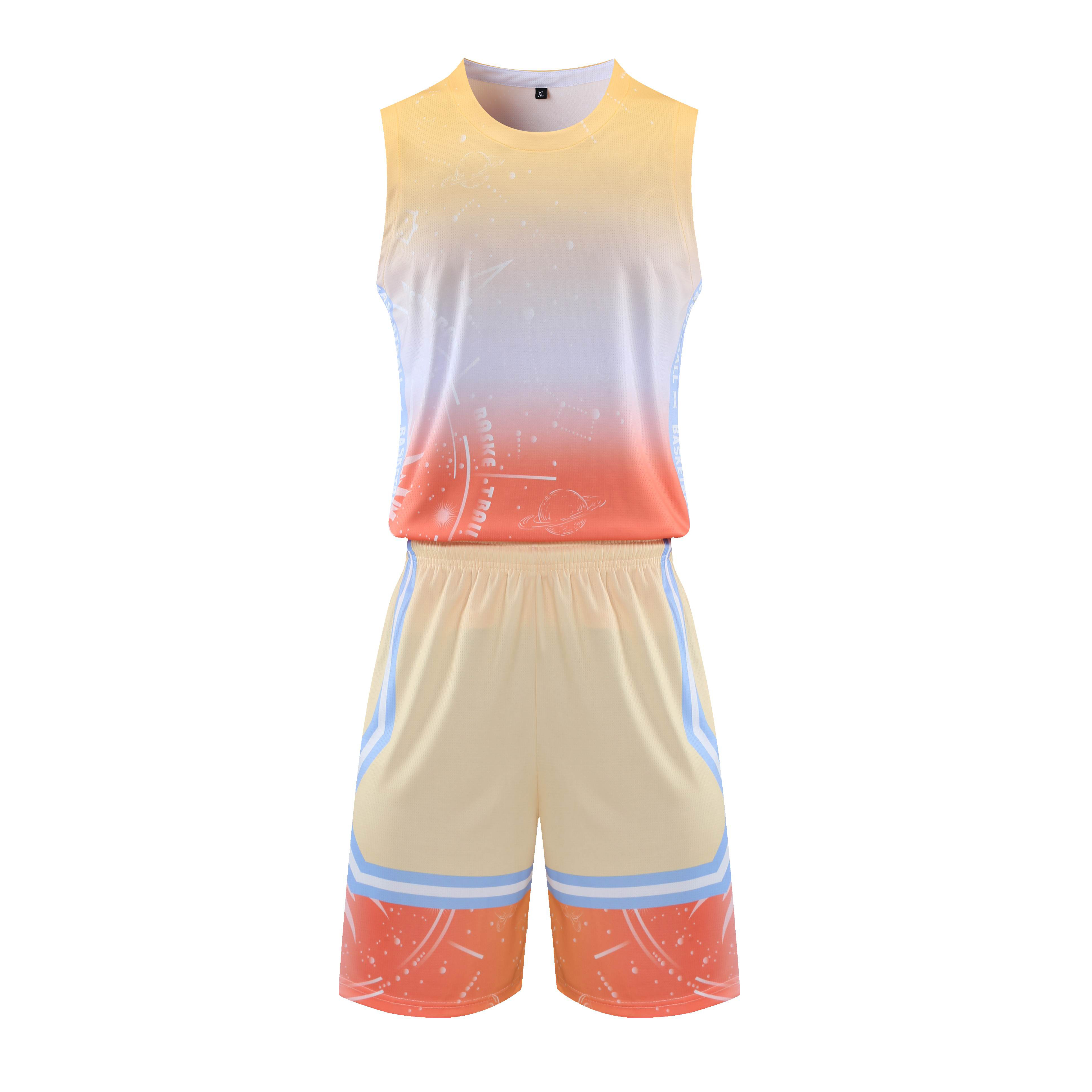 2024 Wholesale High Quality American Basketball Jersey Set Team Uniform with Logo Short Style for Adults Hot Pressed Stitched,Blue Arc Sports
