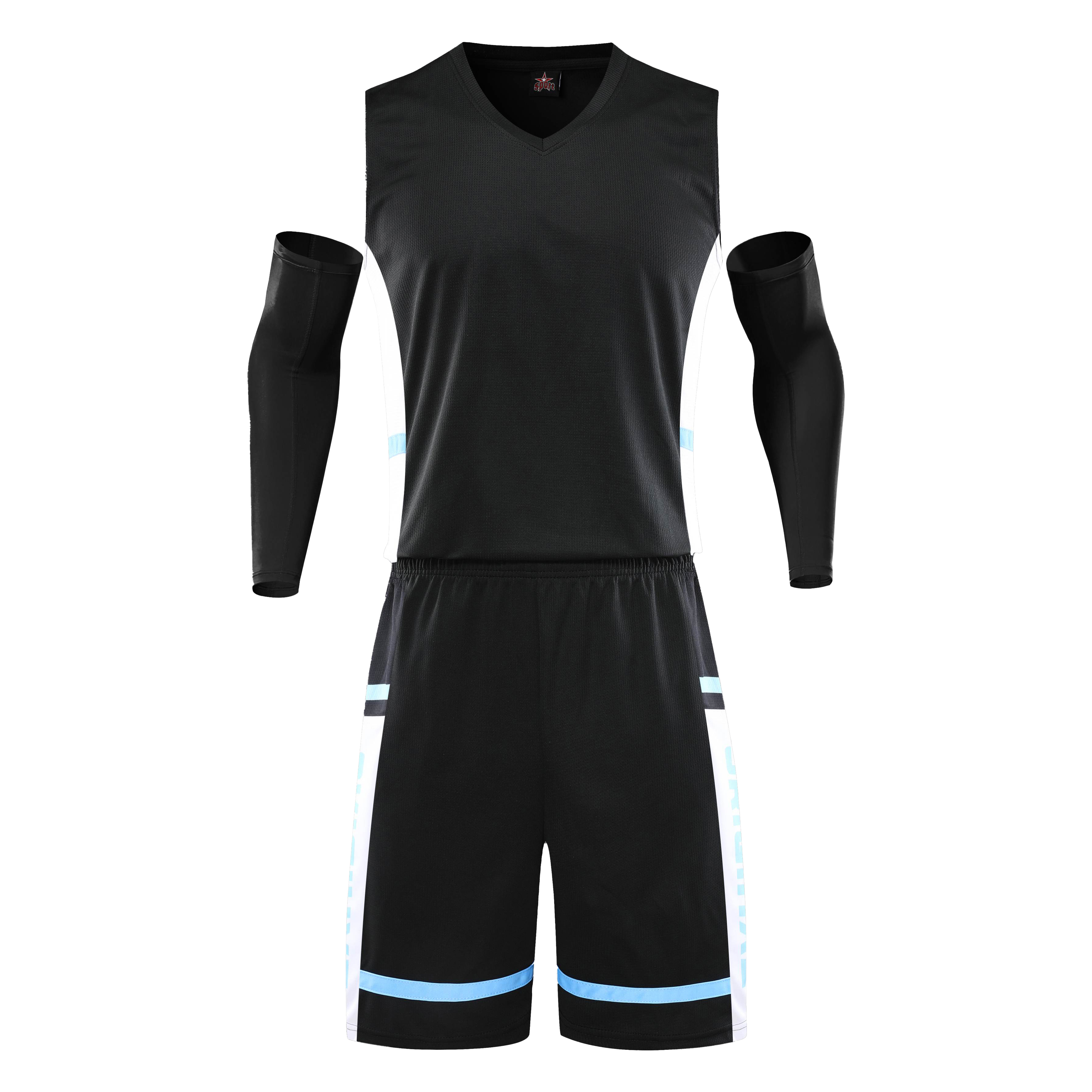 Wholesale 2024 High Quality American Basketball Jersey Team Uniform Polyester Hot Pressed Quick Dry Printed,Blue Arc Sports