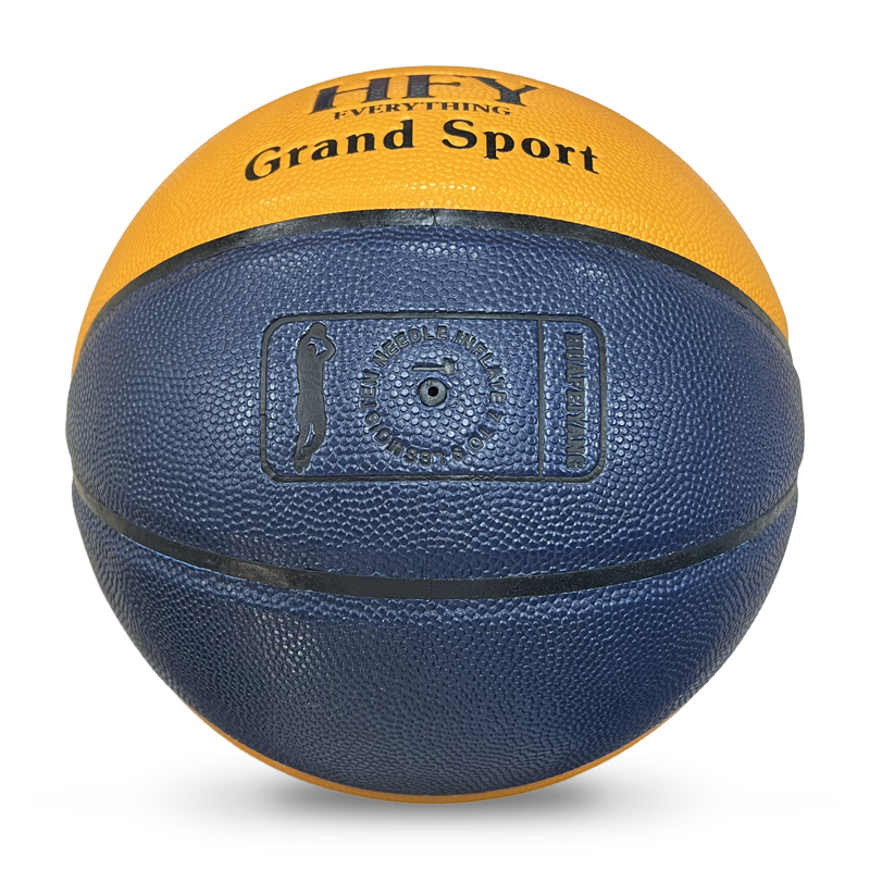 Customized Size 7 Logo Design Basketball PU Leather Cover for Training in Bulk,Blue Arc Sports