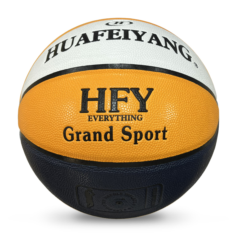 Customized Size 7 Logo Design Basketball PU Leather Cover for Training in Bulk,Blue Arc Sports