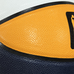 Customized Size 7 Logo Design Basketball PU Leather Cover for Training in Bulk,Blue Arc Sports