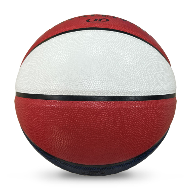 Customized Size 7 Basketball Own Pattern Design Printed Logo Colors Made from Quality Leather with PU Cover for Training,Blue Arc Sports