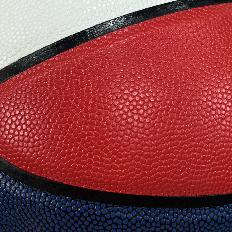 Customized Size 7 Basketball Own Pattern Design Printed Logo Colors Made from Quality Leather with PU Cover for Training,Blue Arc Sports