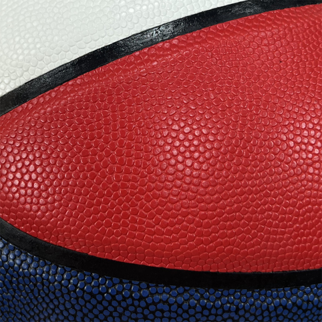 Customized Size 7 Basketball Own Pattern Design Printed Logo Colors Made from Quality Leather with PU Cover for Training,Blue Arc Sports