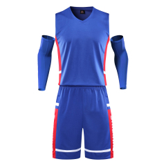 Wholesale 2024 High Quality American Basketball Jersey Team Uniform Polyester Hot Pressed Quick Dry Printed,Blue Arc Sports