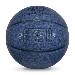 Customized Size 7 Basketball PU Covered Leather Ball with Own Pattern Design and Logo Colors for Training,Blue Arc Sport