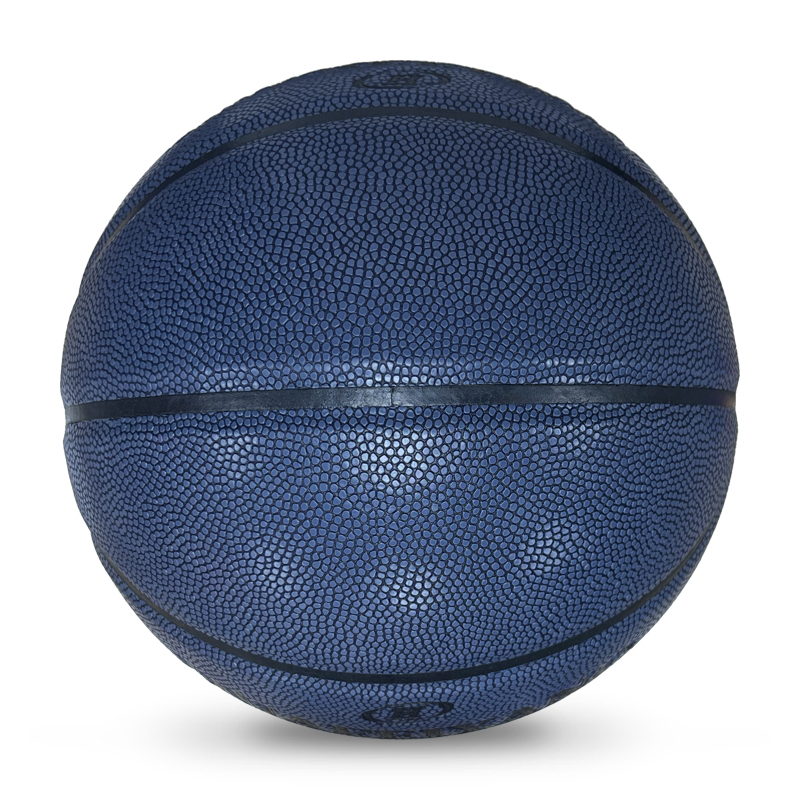 Customized Size 7 Basketball PU Covered Leather Ball with Own Pattern Design and Logo Colors for Training,Blue Arc Sport