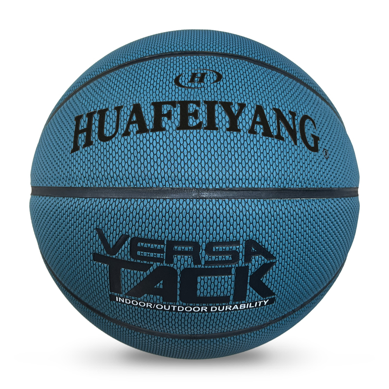 Customized Logo Design Size 7 Basketball Bulk PU Leather and Rubber Material for Training and Games Printed Color,Blue Arc Sports