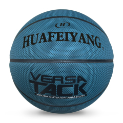Customized Logo Design Size 7 Basketball Bulk PU Leather and Rubber Material for Training and Games Printed Color,Blue Arc Sports