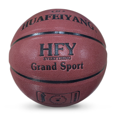 Customized Size 7 Basketball Own Pattern Design Printed Logo Colors Made from Quality Leather with PU Cover for Training,Blue Arc Sports
