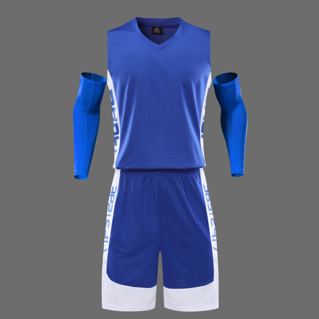 Wholesale 2024 High Quality American Basketball Jersey Team Uniform Polyester Hot Pressed Quick Dry Printed,Blue Arc Sports